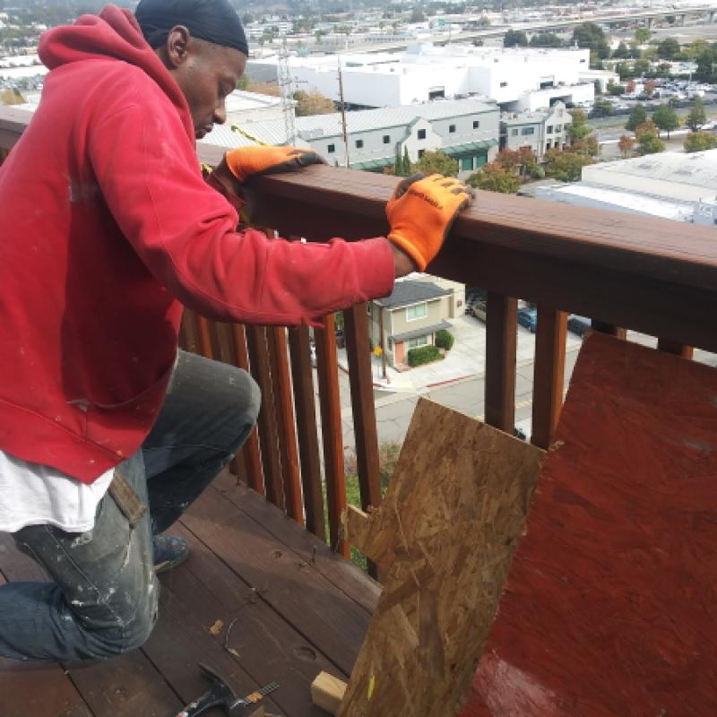 San Rafael Dry Rot Deck Repairs Lower Deck Board And Pickets Re Install